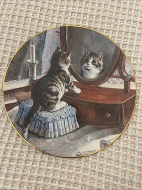 Decorative Cat Collector Plate Victorian Cat Capers Collection